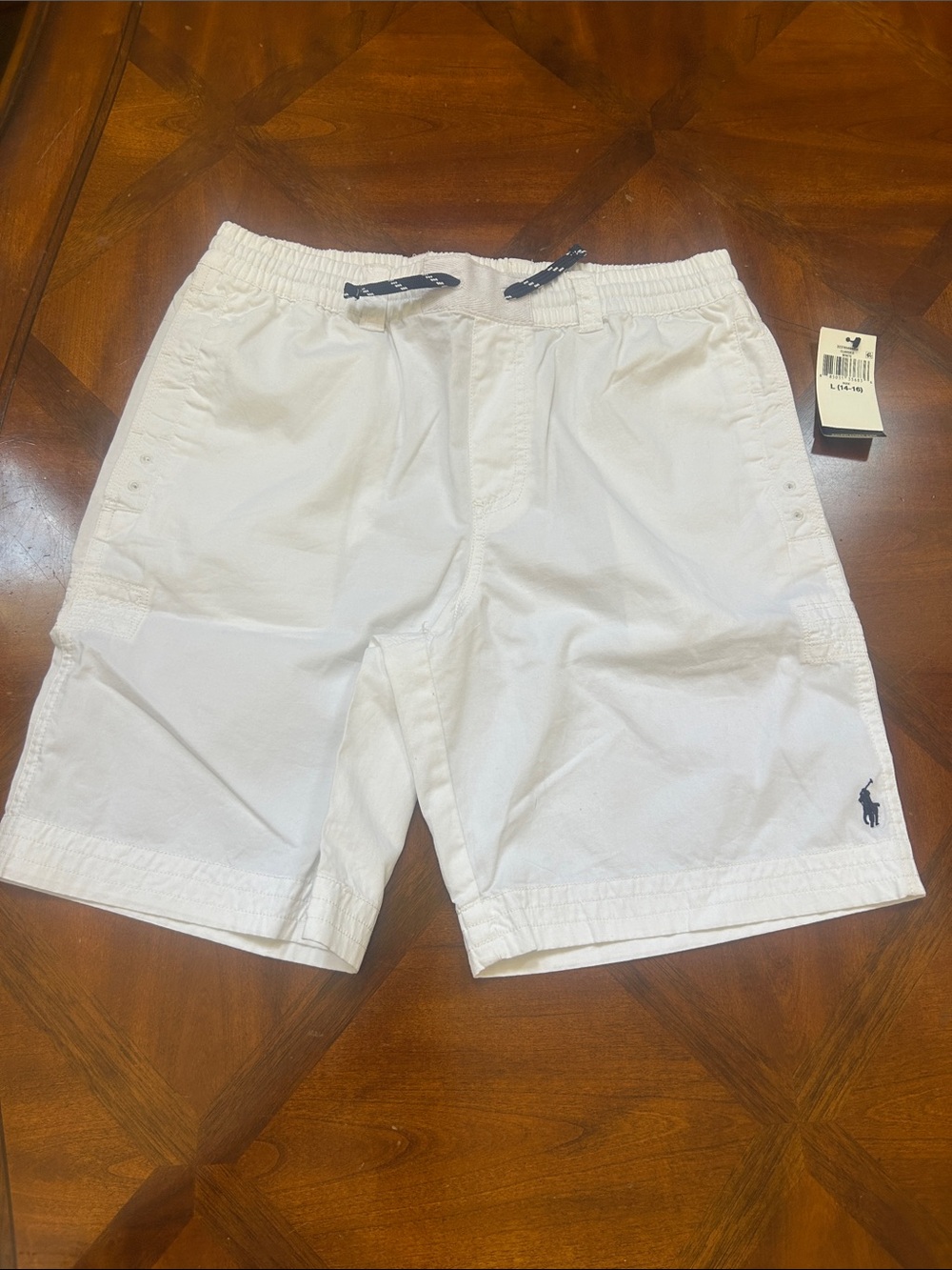 Polo by Ralph Lauren White boys size 14-16 Casual Drawstring Shorts